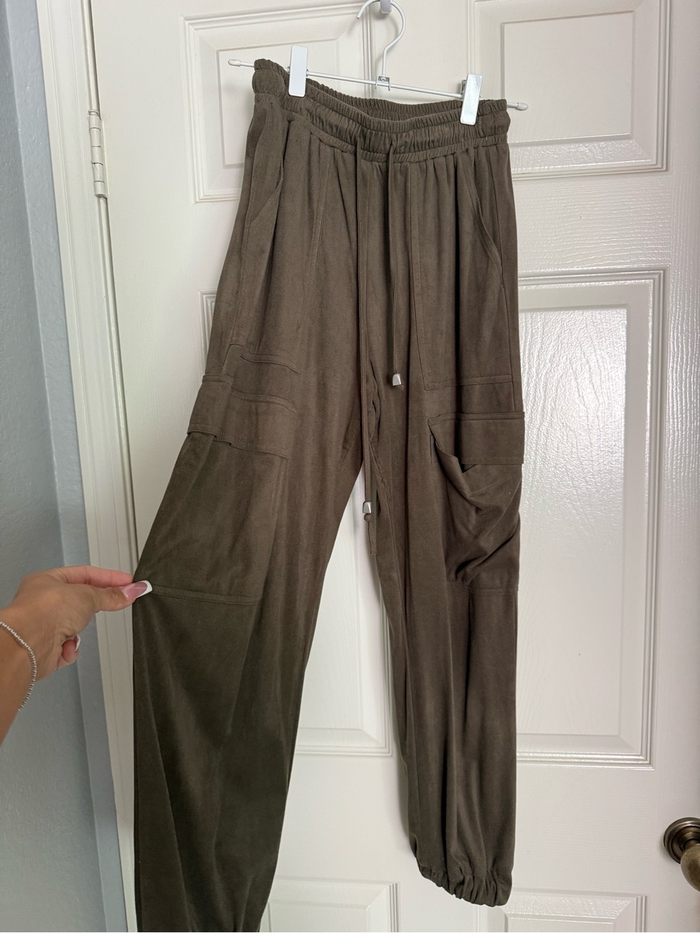 Cargo Suede Joggers